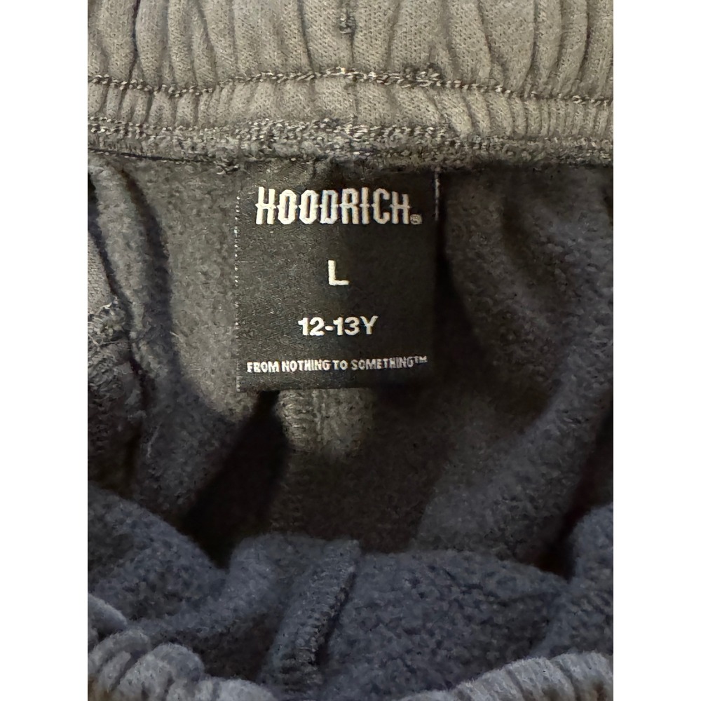 Hoodrich Kids Joggers Charcoal Gray Fleece Sweatpants Size L 12-13Y Streetwear - Picture 3 of 4